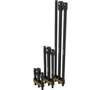 Jeu de 9 adaptateurs porte douille 3" 6" 12"= 7.5 15 et 30cm long, Entraînement 6 pans (1/4" = 6,35, 1/2" = 9.5, 3/8" = 12,7mm) Socket Adaptor Converter Set, tournevis porte-embout, perceuse visseuse