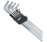 Jeu de 9 clés mâles 5 pans percées longues TS10 à TS50 - KS TOOLS - 151.2470