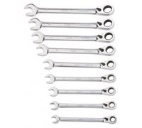 Jeu de 9 cles mixtes a cliquet multi-empreintes SAM OUTILLAGE - 50HCJ9
