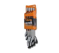 Beta Tools Lot de 9 clés mixtes 142/SC9I – cliquet réversible, acier, support compact