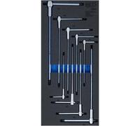 Jeu de 9 Tournevis à Poignée en T Coulissante - Profil Torx T10 à T50 - Insert Servante d'Atelier - Précision - D-Work
