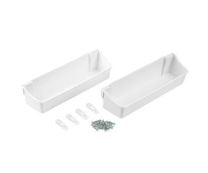 Jeu de bacs auxiliares - 350 mm - plastique blanc EMUCA
