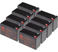 Jeu de batteries T6 Power pour APC Smart-UPS SU3000RMT3U, VRLA, 12 V