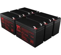 Jeu de batteries T6 Power pour IBM RT3kVA 2U Tower, VRLA, 12 V