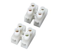 Jeu de borniers à vis 10 A 2 positions, blocs connexion fil rapide for éclairage LED, Contacts en alliage Zinc-cuivre, pièces Barrette de connexion(10A-2P)