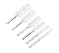Jeu de Brosses de Nettoyage D'alésage, Antirouille, Brosse Métallique Torsadée de 4 Pouces avec Tige Hexagonale de 1/4 Pouces pour Perceuse électrique, Pilote D'impact 6 Pièces