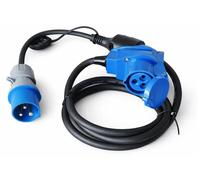 Jeu de câbles avec adaptateur et rallonge pour camping-car/caravane 230 V (CEE/Schuko) – Adaptateur CEE vers Schuko et rallonge de 1,