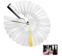 Jeu de Cale d'Épaisseur, Ensemble de 32 Lames en Acier Inoxydable, Mesures Métriques et Impériales, Pour Mesurer les Écarts de Bougies et les Jeux de Soupapes, Outil pour Mécaniciens et Techniciens