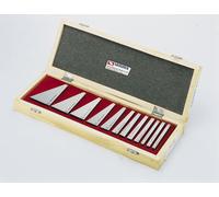 Jeu de cales angulaires de précision 1/4° à 30° - 12 pièces - 75 x 6 mm Vertex AB-130