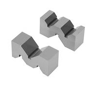 Jeu de cales de calibrage, 2 pièces en acier carbone de haute précision M Type V-block 50mm for outil de mesure de plate-forme, bloc d'angle de jauge, machiniste de précision de règle pour accessoires