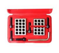 Jeu de cales serrage parallèles précision à 23 trous (pouces/métrique 25-50-75 mm) Machinistes et métallurgistes(25-50 - 75 mm set)