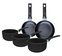 Jeu de casseroles, 5 pièces, 16-20 cm, en céramique, sans , compatible induction