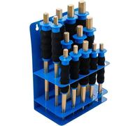 Jeu de Chasse-Goupilles 13 pcs - Pointeaux et Burin Plat avec Protection Mains - Précision et Sécurité - D-Work