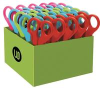 Jeu de ciseaux pour enfants, 25 pièces, de forme ronde, avec support, adaptés aux droitiers et aux gauchers