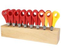 Jeu de ciseaux pour l'école, 32 pièces, 13 cm, bloc en bois, assortiment