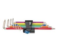 Jeu de cle male coudee WERA 9 pieces, TORX T8 - T40, long inox