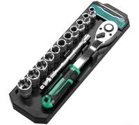 Jeu de clés à cliquet à 72 dents en acier au chrome vanadium avec poignée ergonomique courbée bouton de libération rapide pour réparation automobile et entretien domestique, kit d'outils