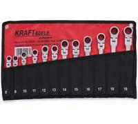 Jeu de clés à cliquet à douille réversibles Kraft&Dele KD10947, 12 pièces