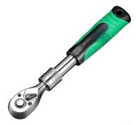 Jeu de clés à cliquet extensibles robustes avec mécanisme d'engrenage à 72 dents, portée réglable jusqu'à 435 mm, construction en acier au chrome vanadium vert, idéal pour les mécaniciens