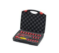 Jeu de clés à cliquet isolées 1/4' 21 pièces dans un coffret - - 43025