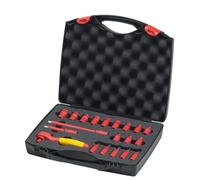 Wiha – Jeu de clés à cliquet isolées 1/4 – 43025 – 21 pièces en coffret