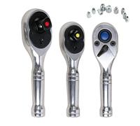 Jeu de clés à cliquet mini réversibles 72 dents acier au chrome vanadium | Jeu de cliquets pour guidage pour assemblage de composants mécaniques et réparation automobile