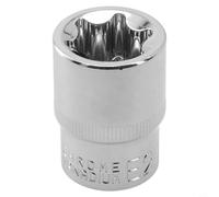 Jeu de clés à douille 1/2" avec douilles de type E pour Torx - E10 E12 E14 E16 E18 E20 E22 E24 - Outil à main anti-métal (E24)