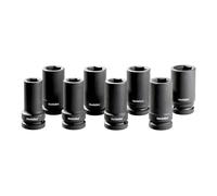 Jeu de clés à douille 1" METABO 628835000 - Anti-choc - 8 pièces