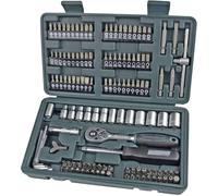 Jeu de clés à douille Brüder Mannesmann métrique 1/4 (6.3 mm) 130 pièces
