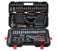 Jeu de clés à douille - Coffret à cliquet 314 pièces - Empreinte 6,3/9,5/12,7 mm - Cliquet réversible - Jeu d'embouts inclus - Dans un coffret - Pour le bricolage et les réparations