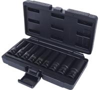 Jeu de clés à douille de 1/2", embout Torx-E, 9 pièces, de E10 à E24