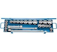 Jeu de clés à douille Gedore 3/4" 25 pces profil UD mm+pouce D 32 EMAU-2