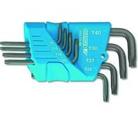 Jeu de clés à douille mâles torsadées Gedore Torx - T10 - T15 - T20 - T25 - T27 - T30 - T40 - T45