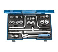 Jeu de clés à douilles Gedore 1/2" 25 pces 10-32 mm D 19 TMU-10