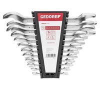 Jeu de clés à fourche double GEDORE red, courtes, métriques, 12 pièces