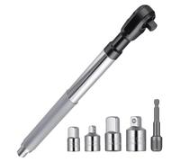 Jeu de clés à rallonge, conception légère, compatibilité universelle, adaptateur 1/4"-3/8"