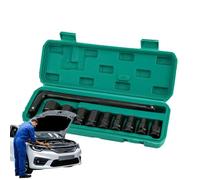 Jeu de clés à six pans creux | 10 outils métriques à haute efficacité | Jeu de clés à cliquet | 10 pièces portables pour vis, filetage, montage, démontage, voiture, mécanicien, maison