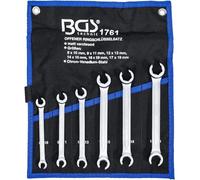 Jeu de Clés à Tuyauter 6 pcs - 8 x 10 à 17 x 19 mm - Acier Résistant - Polyvalence et Précision - D-Work