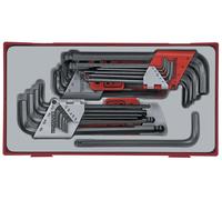 Jeu de clés allen HEX-TX- TT1 tray 28dlg Teng Tools TTHT28