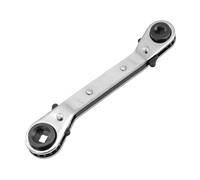 Jeu de clés de service à cliquet 3/16-3/8 pouces en métal adaptateur hexagonal pour climatiseur réfrigérateur valve outil de réparation