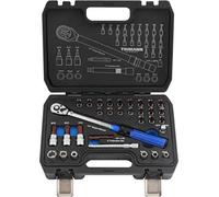 Jeu de clés dynamométriques de 1/4", kit de 32 pièces comprenant des clés dynamométriques manuelles pour vélo avec douilles hexagonales et rallonge, kit d'outils de réparation de précision avec réglag
