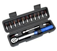 Jeu de clés dynamométriques, mécanisme à cliquet réglable, avec embouts de tournevis, coffret