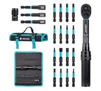 Jeu de clés dynamométriques vélo 21 pièces 1/4 2-14 Nm ouille avec embout dimpact, kit réparation pour et moto
