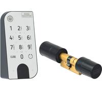 Jeu de clés électroniques 5001 Cylindre et touche de code anthracite+blanc BURG-WÄCHTER