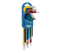 Jeu De Clés Longues Torx Étoile Métrique Colorées Draper 9 Pièces 66143