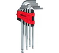 Jeu de 10 clés mâles longues coudées 6 pans et tête sphérique, 1,5 à 10 mm - KS TOOLS - 151.5000