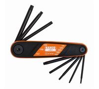 Jeu de clés mâles TORX repliable BAHCO - 8 pcs - BE-8976B