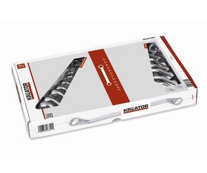 Jeu de clés mixtes 12 pcs. 6-32 mm acier à outils avec support mural