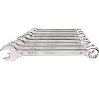 Jeu de clés mixtes, 9 pièces, ouverture 10-32 mm, forme A, extra-longues, en acier CV