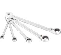 Jeu de clés mixtes à cliquet Hazet 606/5 - Profil hexagonal double extérieur - Nombre de pièces : 6 | 606/5